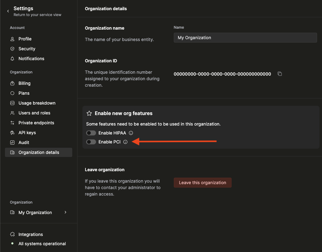 Включение PCI