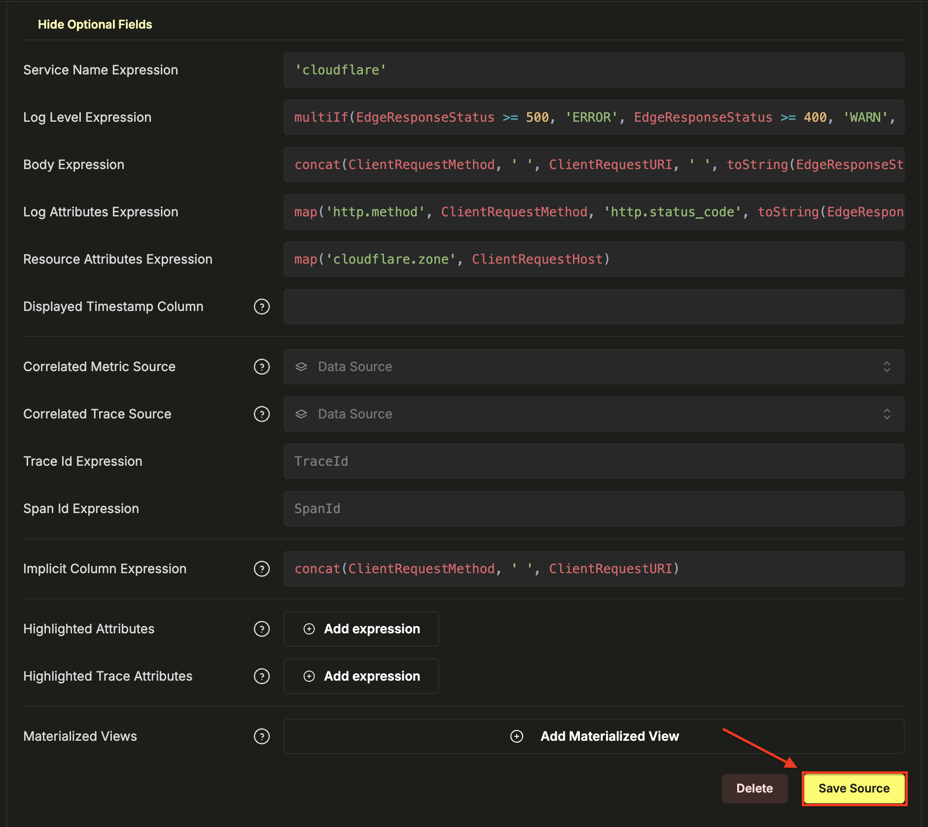 Сохранить исто�чник